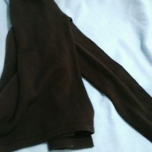 Madison Cashmere Chocolate  V- neck sweater duze S